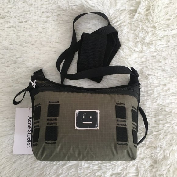 NWT Acne Studios Agios Plaque Face Bag Crossbody Bag - Picture 1 of 8